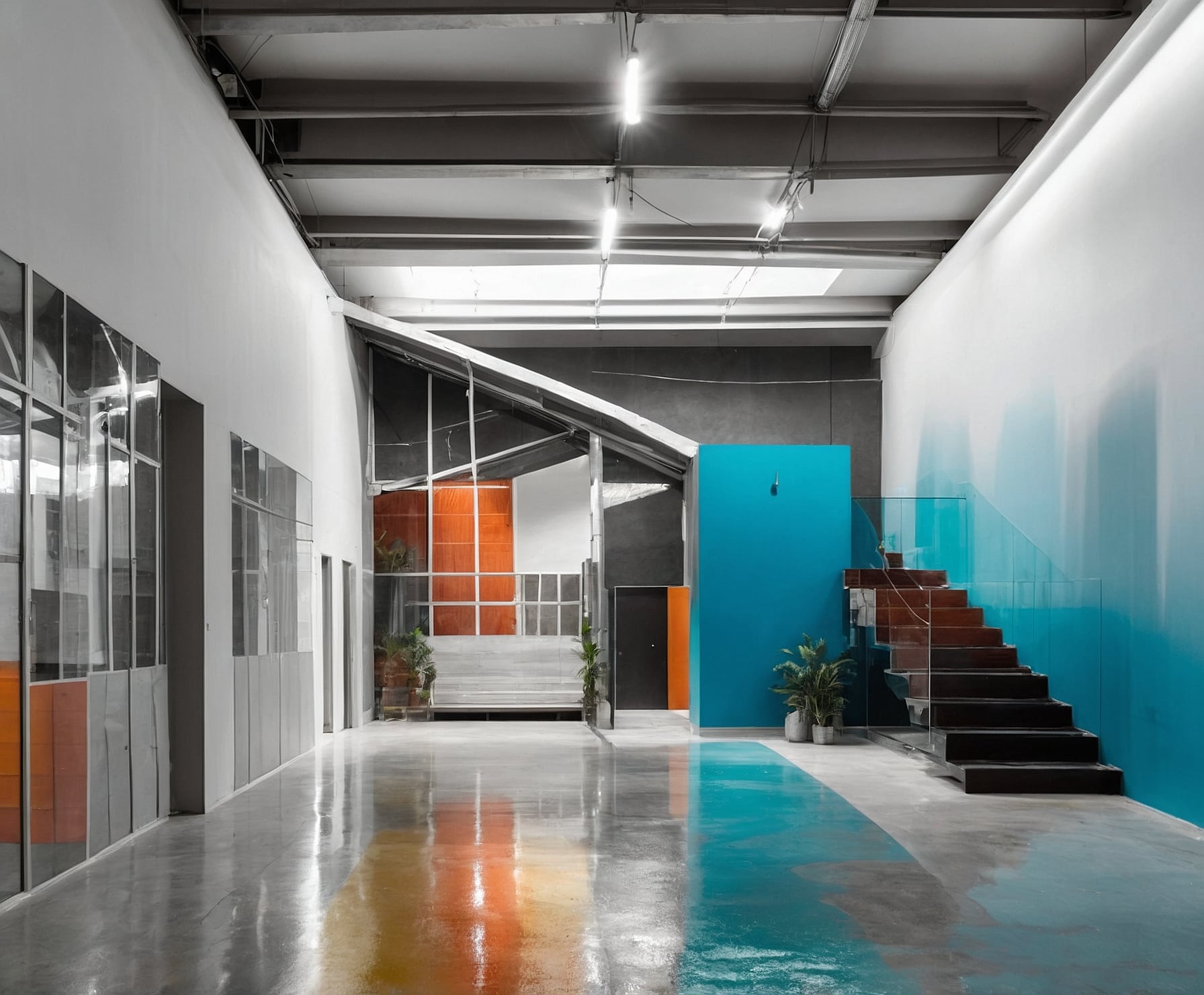 Transformación nave industrial con pintura epoxi