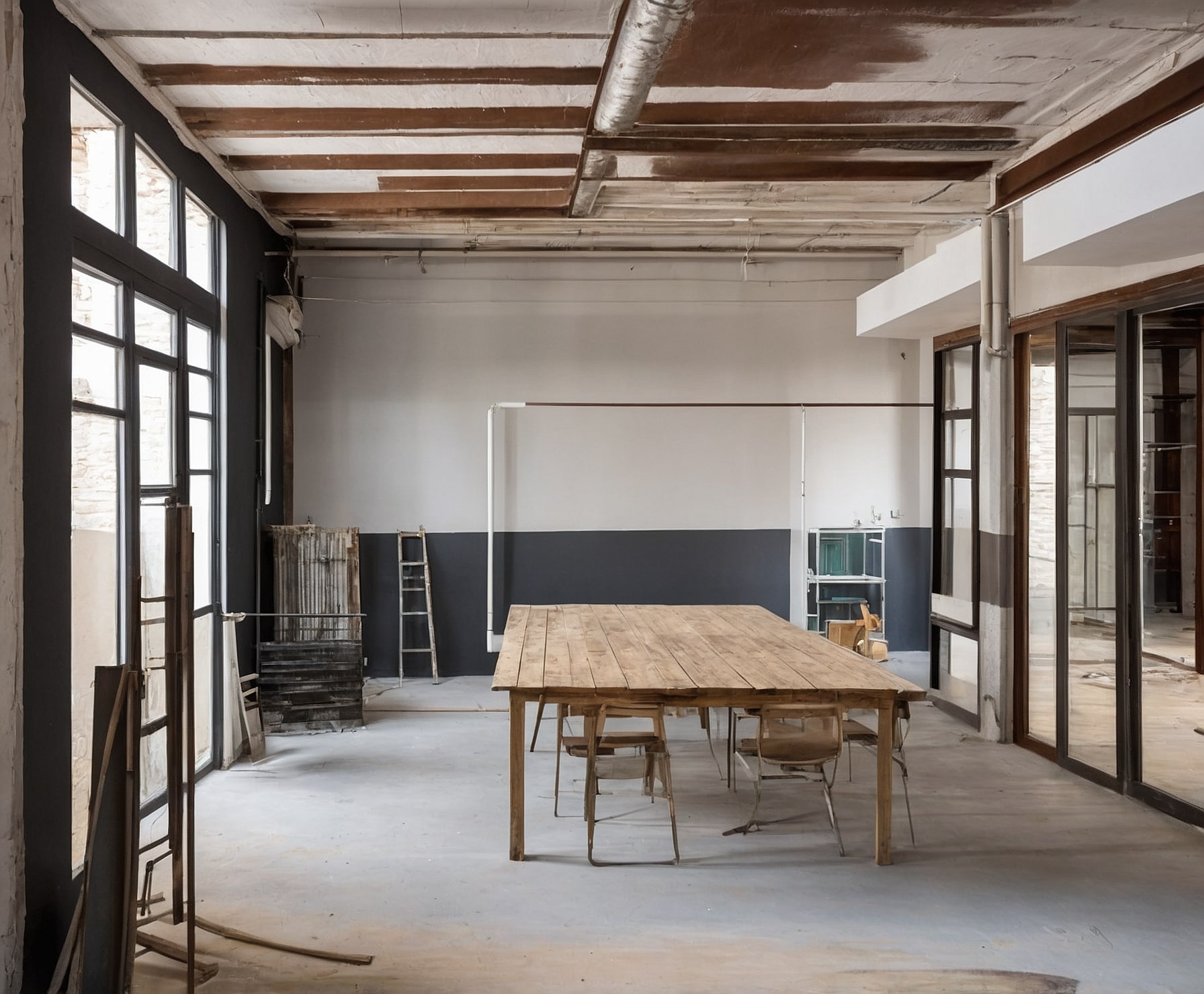 Transformación nave industrial con pintura especializada